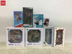 1円〜 同梱不可 ジャンク プレミアムフィギュアLuminasta 他 エヴァンゲリオン、ソードアートオンライン、魔法少女リリカルなのは 等