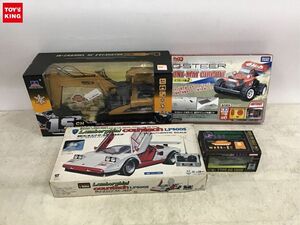 1円〜 同梱不可 ジャンク RC ランボルギーニカウンタック LP500S、チョロQ Q STEER ワンマンサーキットセット 他