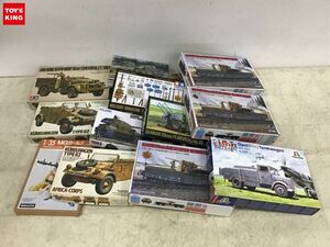 1円〜 同梱不可 ジャンク 1/76等 ドイツ陸軍6号II型重戦車 キングタイガー、 OpelBlitzTankwagen kfz.385 他