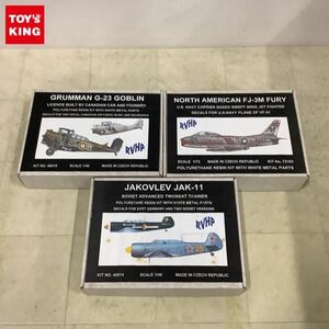 1円〜 RVHP 1/48 ノースアメリカン FJ-3M フューリー、ヤコヴレフ JAK-11 等