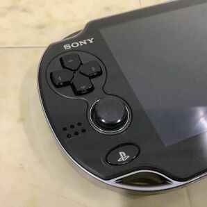 1円〜 動作確認済 初期化済 箱無 PlayStation Vita PSVITA 本体 PCH-1100 ブラック、収納ポーチの画像7