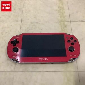 1円〜 動作確認済 初期化済 箱無 PlayStation Vita PSVITA 本体 PCH-1000 コズミック・レッド