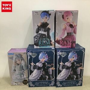 1円〜 未開封 AMP レム フィギュア Winter Maid image ver. Trio-Try-iT Figure ラム ガーリーコーデ SPM エミリア 大精霊パック他