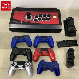 1円〜 訳あり PS4 他 リアルアーケードPro.V4 隼、ワイヤレスコントローラー DUALSHOCK 4 ジェット・ブラック 等