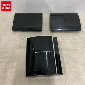 1円〜 動作確認/初期化済 箱無 PS3 本体 CECHH00クリアブラック CECH-4200C ブラック 他