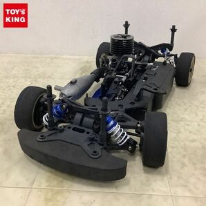 1円〜 ジャンク RC エンジンカー シャーシ、京商 KR-331 受信機、KS4031-06W サーボ 他の画像1