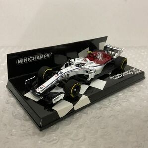 1円〜 破損 ミニチャンプス 1/43 アルファロメオ SAUBER F1 TEAM SAUBER C37-FERRARI- 2018 C.LECLERCの画像2