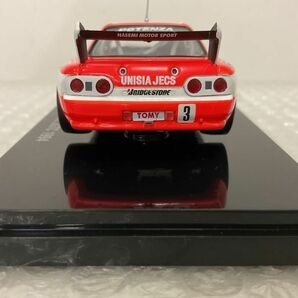 1円〜 エブロ 1/43 UNISIA JECS スカイライン R32 JGTC 1994 ホワイト/オレンジの画像5