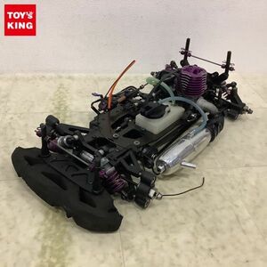 1円〜 ジャンク エンジンRC シャーシ、Futaba R123F レシーバー 他