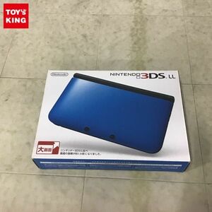 1円〜 動作確認/初期化済 NINTENDO 3DS LL 本体 SPR-001 ブルー×ブラック