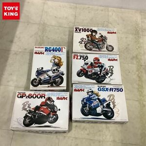 1円〜 バンダイ オットバイ カワサキGPz600R、ヤマハXV1000ビラーゴ、スズキGSXR750他