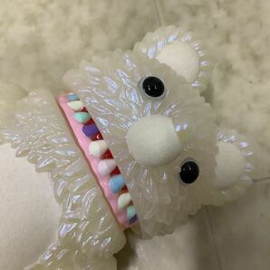 1円〜 INSTINCTOY Muckey Meets Fluffy ホワイト ソフビの画像6