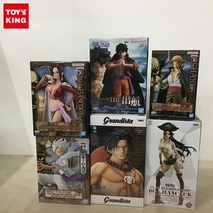 1円〜 未開封 ONE PIECE DXF THE GRANDLINE MEN SERIES EXTRA モンキー・D・ルフィ ギア5、FLAG DIAMOND SHIP ボア・ハンコック他