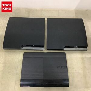 1円〜 初期化済 箱無 PS3 本体 CECH-4300C チャコール・ブラック、CECH-2000A チャコール・ブラック