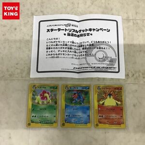 1円〜 ポケカ ポケモンカードe 発売記念 スタータートリプルゲットキャンペーン 当選品 プロモ 016/P オーダイル、017/P バクフーン等