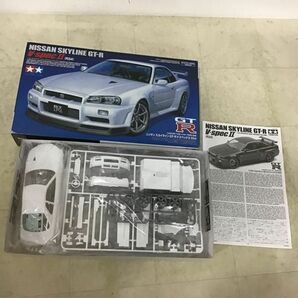 1円〜 タミヤ 1/24 ニスモ R34 GT-R Zチューン、ニッサン スカイライン GT-R VスペックII（R34）他の画像2