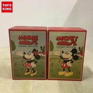 1円〜 Schylling社製 レトロコレクション 可動式ビニールドール ミッキーマウス ミニーマウス