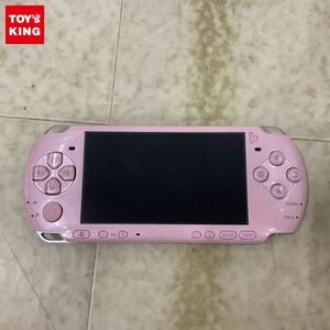 1円〜 動作確認/初期化済 箱無 PSP 本体 PSP-3000 ブロッサム・ピンク