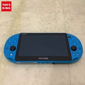 1円〜 動作確認/初期化済 箱無 PSVITA 本体 PCH-2000 アクアブルー