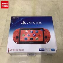 1円〜 動作確認/初期化済 PSVITA 本体 PCH-2000 ZA26 メタリックレッド_画像1