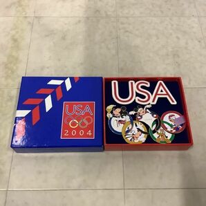 1円〜 ディズニー ピンバッチ アメリカ代表 2004 アテネ USA Logo Rings Pin Box、CHEESE ミッキーマウス Happy Dog 等の画像4