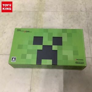 1円〜 動作確認/初期化済 new NINTENDO 2DS LL 本体 JAN-001 マインクラフト クリーパーエディション