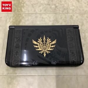 1円〜 箱無 動作確認/初期化済 ニンテンドー3DS LL SPR-001(JPN) モンスターハンター4 ゴア・マガラブラック モデル 本体