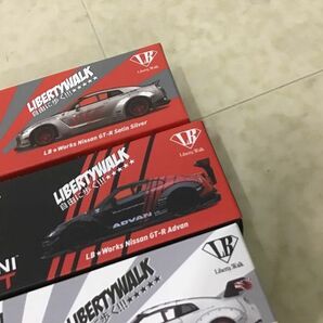 1円〜 訳あり MINI GT 1/64 LB★Works 日産 GT-R White、Advan 他の画像4