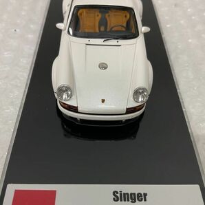 1円〜 メイクアップ アイドロン 1/43 ポルシェ Singer DLS パールホワイトの画像4