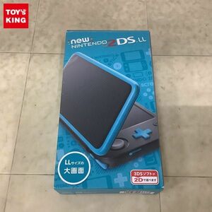 1円〜 動作確認済/初期化済 NEW Nintendo 2DS LL ブラック × ターコイズ