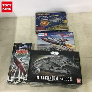 1円〜 バンダイ STAR WARS 1/144 ミレニアム・ファルコン（フォースの覚醒）、フジミ 1/700 海底軍艦 轟天号 他