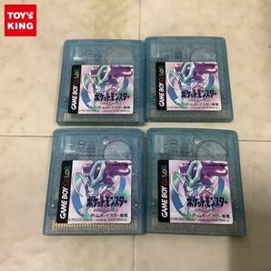 1円〜 ゲームボーイカラー 専用ソフト ポケットモンスタークリスタルバージョン 4点の画像1