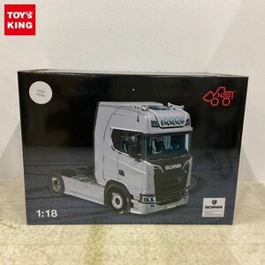 1円〜 破損 NZG 1/18 Scania V8 730 S Weiβ White