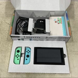 1円〜 欠品 動確/初期化済 ソフトDL不可 Nintendo Switch HAC-001(-01) 本体 あつまれ どうぶつの森 モデルの画像2