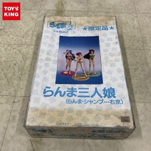 1円〜 ジャンク ムサシヤ らんま1/2 らんま三人娘 らんま・シャンプー・右京 限定品 ガレージキット