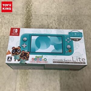 1円〜 動作確認/初期化済 Nintendo Switch Lite HDH-001 あつまれ どうぶつの森セット まめきち＆つぶきちアロハ柄 本体