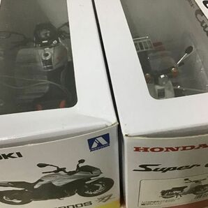 1円〜 アオシマ 1/12 Honda スーパーカブ50 グリーン Kawasaki Ninja250 ライムグリーン SE 他の画像4