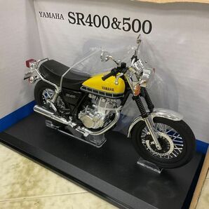 1円〜 アオシマ 完成品バイクシリーズ 1/12 ヤマハ SR400 ライトディッシュイエローソリッドの画像3