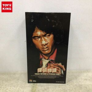 1円〜 メディコム・トイ スタイリッシュコレクション 1/6 探偵物語 松田優作 as 工藤俊作 黒スーツ 赤シャツ ver.