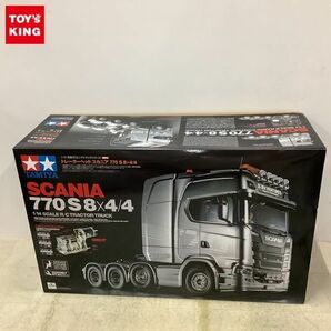 1円〜 タミヤ 1/14 電動RCビッグトラックシリーズ トレーラーヘッド スカニア 770 S 8×4/4の画像1