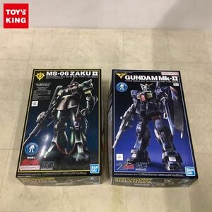 1円〜 HGUC 1/144 ガンダムベース限定 ザクII、ガンダムMk-II ティターンズ仕様 21st CENTURY REAL TYPE Ver.