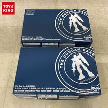 1円〜 HG 1/144 ガンダムベース限定景品 ガンダム ゴールドコーティング、アクションベース1 ガンダム 連邦軍Ver. メタリック_画像1