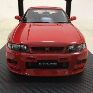 1円〜 イグニッションモデル 1/18 ニッサン スカイラインGT-R R33 Vスペック レッドの画像5