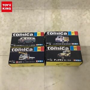 1 jpy ~ Tomica black box Japan Air Lines cab all contact car, Datsun the first number car etc. / made in Japan 