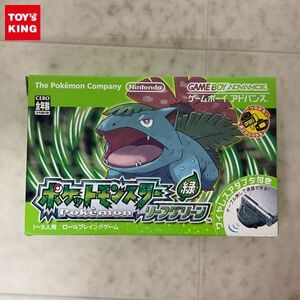 1円〜 GBA ゲームボーイアドバンス ポケットモンスター リーフグリーン ワイヤレスアダプタ付き