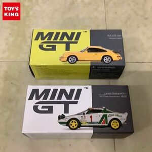 1円〜 TSM MODEL 1/64 MINI GT RUF CTR 1987 Blossom Yellow、ランチアストラトス HF #1 1977 Rally MonteCarlo Winner