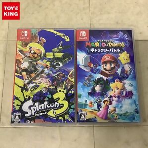 1円〜 Nintendo Switch スプラトゥーン3、マリオ＋ラビッツ ギャラクシーバトルの画像1