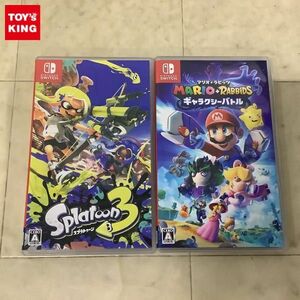 1円〜 Nintendo Switch スプラトゥーン3、マリオ＋ラビッツ ギャラクシーバトル