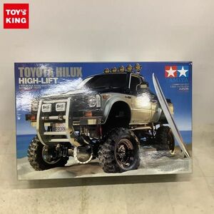 1円〜 タミヤ 1/10 電動RC 4×4ピックアップ トヨタ ハイラックス ハイリフト サーフボード付