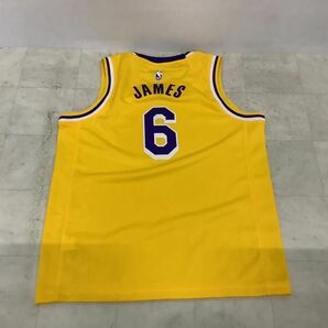 1円〜 NIKE NBA ユニフォーム Lakers 6 レブロン・ジェームズ Lサイズの画像2